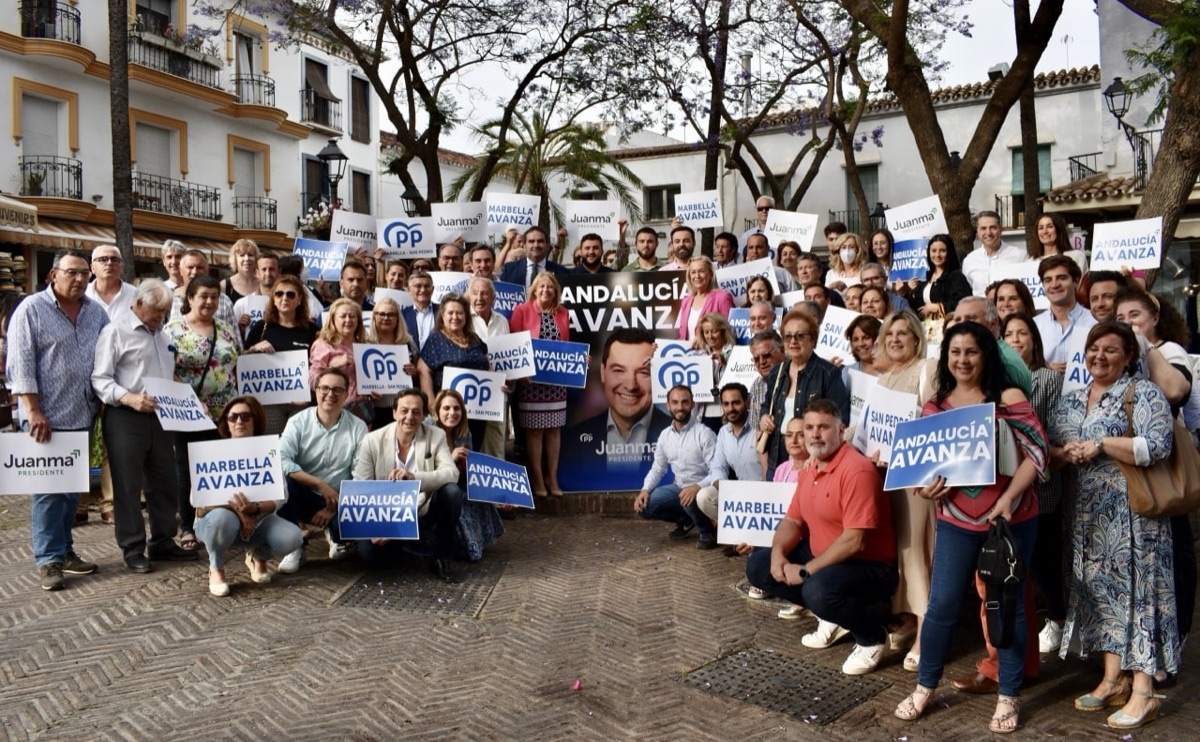Ángeles Muñoz llama a la movilización para apoyar a Juanma Moreno “que ha demostrado apoyar a Marbella con hechos en estos últimos tres años y medio”