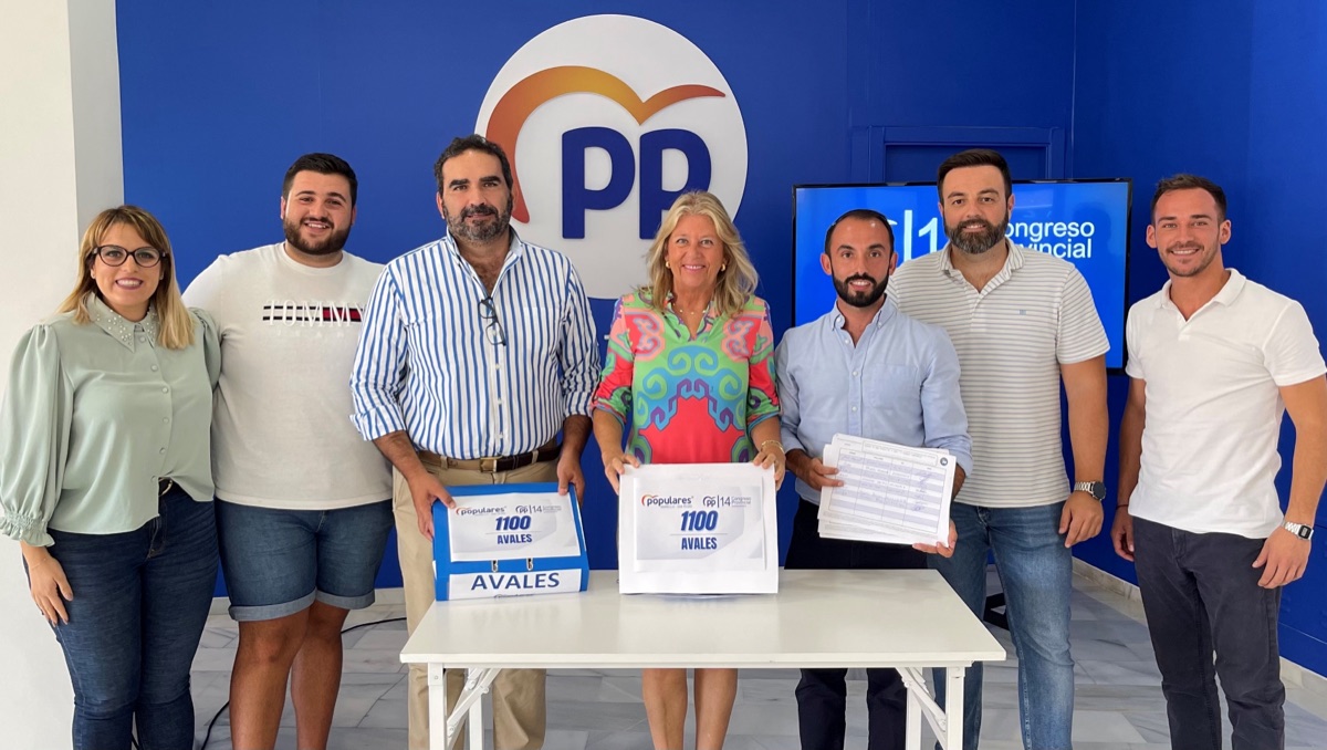 El PP Marbella – San Pedro entrega a la candidatura de Navarro 1.100 avales para liderar la presidencia del partido provincial