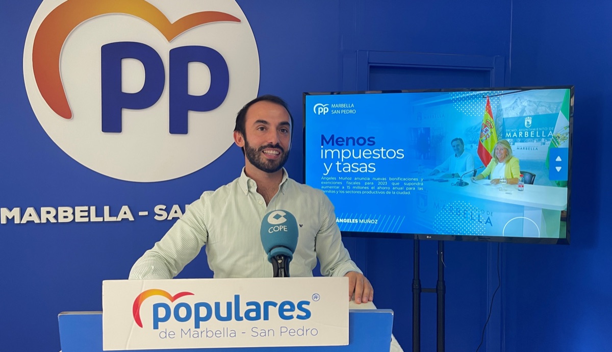 El PP afea al PSOE que no haya “votado a favor de la bajada de impuestos que beneficiará a todos los vecinos de Marbella y San Pedro”